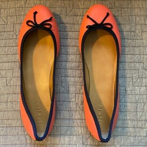 JCREW Bright Trim Classic Ballet Flats